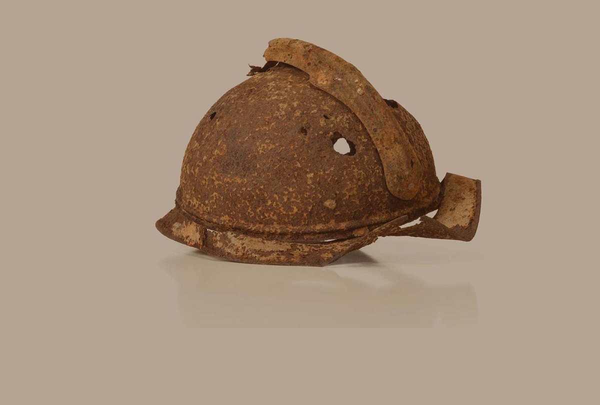 Casque soldat Grande Guerre