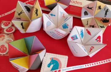 Cocottes posées sur une table